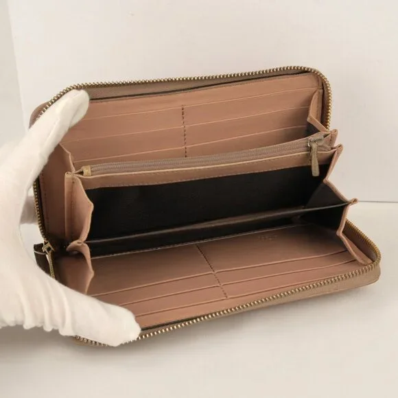 Gucci Micro Guccisima Bow Continental Wallet, Beige Pink, Leather - Picture 5 of 14
